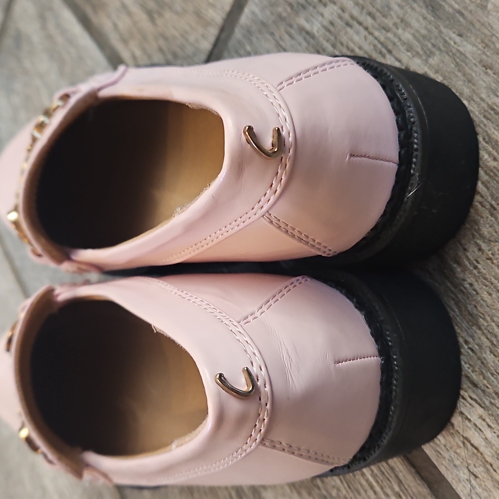 Circus by Sam Edelman Pink Loafers with Gold Accent - Picture 4 of 6